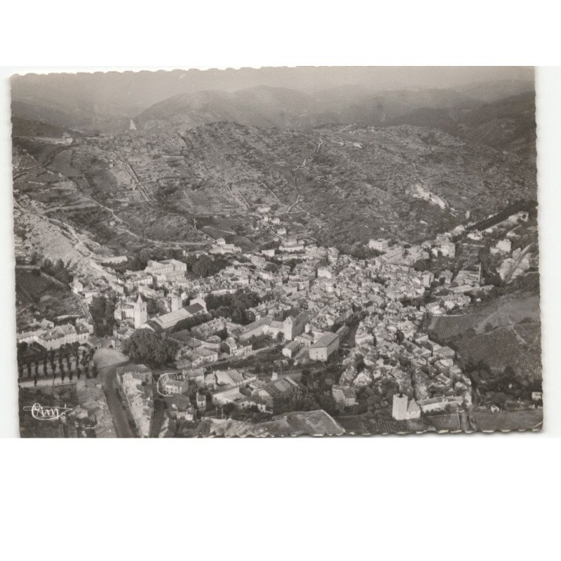 SAINT-PONS: vue panoramique vue aérienne 10x15 - très bon état