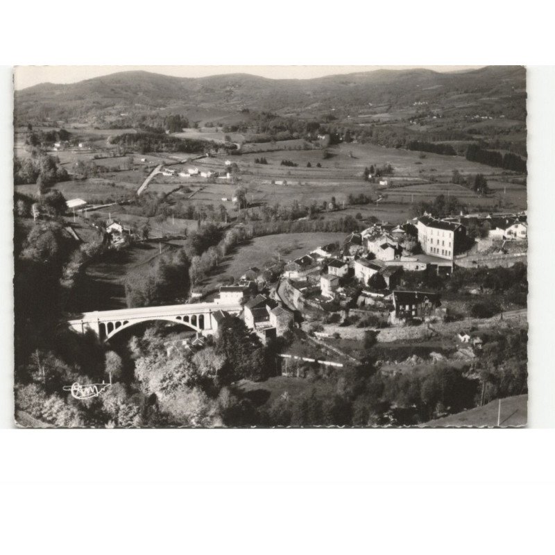 LA SALVETAT-sur-AGOUT: vue sur le pont neuf vue aérienne 10x15 - très bon état