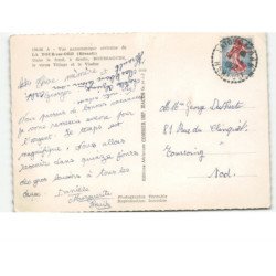 LA TOUR-sur-ORB: dans le fond, à droite, boussagues, le vieux village et le viaduc vue aérienne 10x15 - très bon état