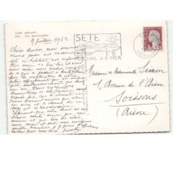 SETE: vue panoramique vue aérienne 10x15 - très bon état