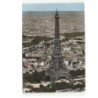 PARIS: la tour eiffel, vue panoramique vue aérienne 10x15 - très bon état
