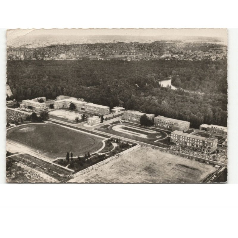 PARIS: bois de vincenne, centre national d'education physique de joinville vue aérienne 10x15 - état