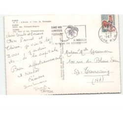 PARIS: l'étoile et l'arc de triomphe vue aérienne 10x15 - très bon état