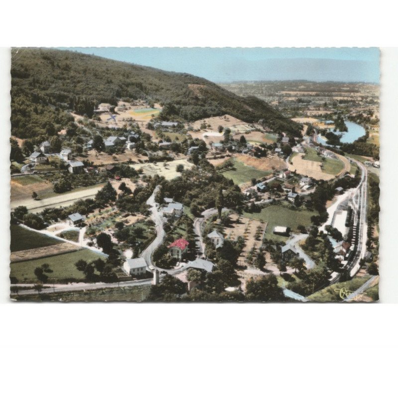 MORNEX: quartier de la gare vue aérienne 10x15 - état