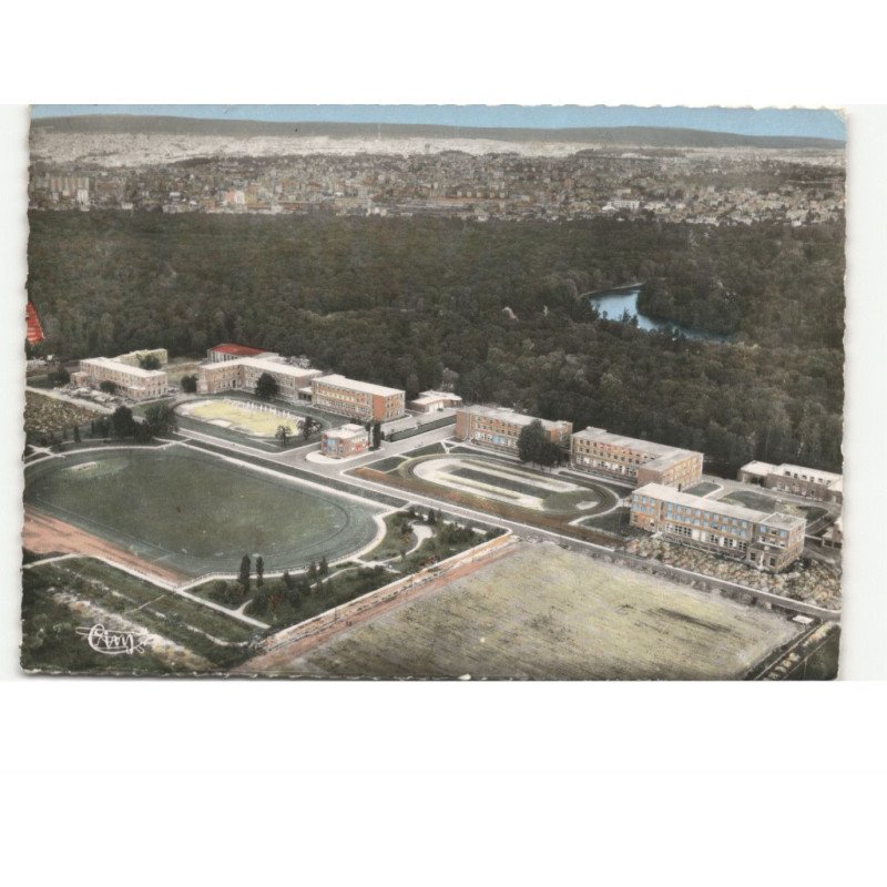 PARIS: bois de vincenne, centre national d'education physique de joinville vue aérienne 10x15 - état