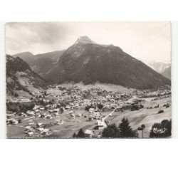 MORZINE: sports d'hiver, vue générale, pointe de ressachaux vue aérienne 10x15 - état