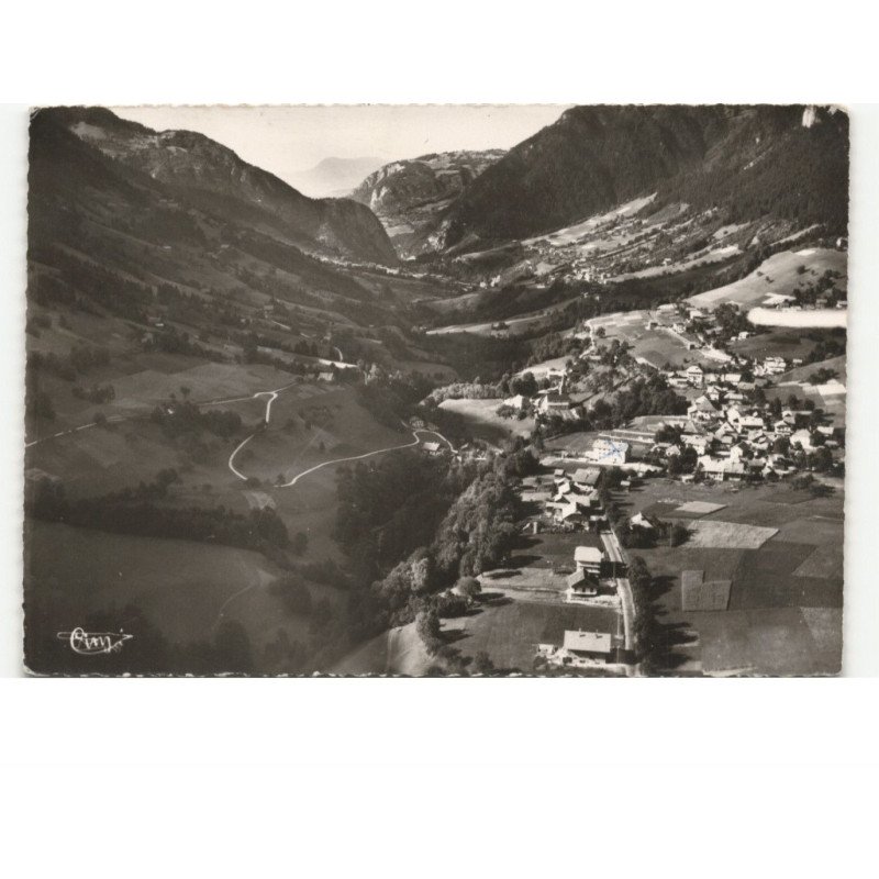 LE PETIT-BORNAND - LES GLIERES: vue générale vue aérienne 10x15 - très bon état