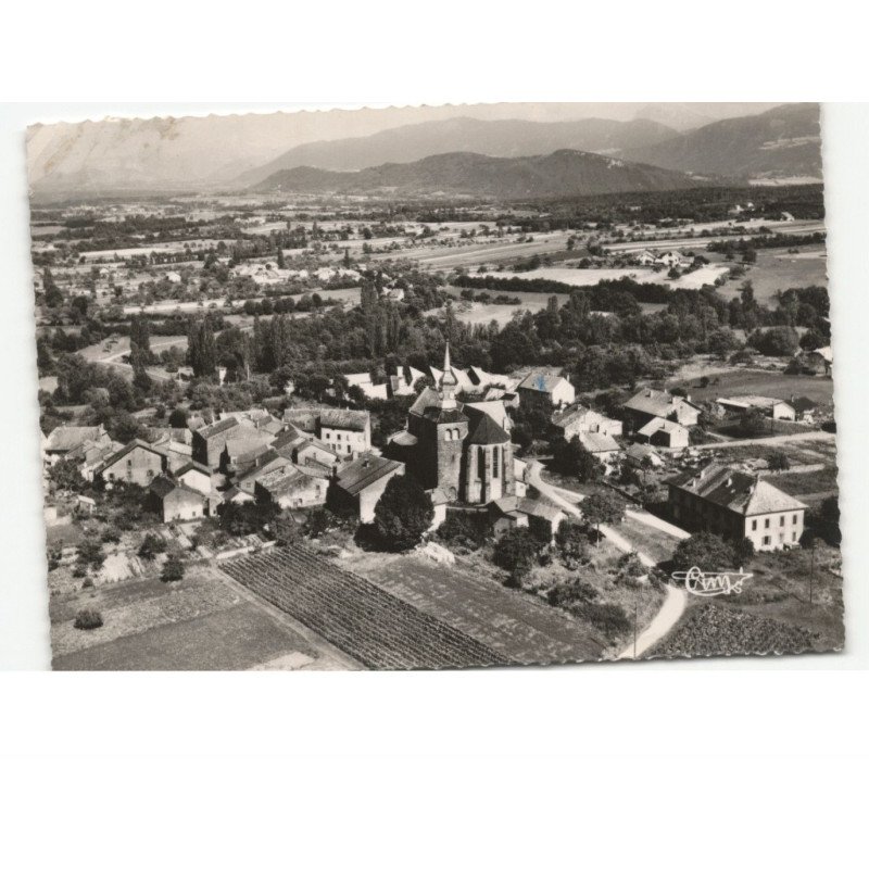 SCIEZ: vue panoramique, au fond, hameau d'excuvilly vue aérienne 10x15 - très bon état