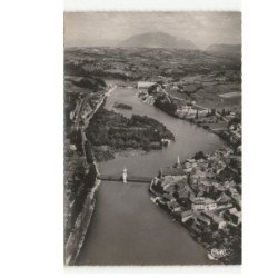 SEYSSEL: les deux, le rhône, le pont et le barrage vue aérienne 10x15 - très bon état
