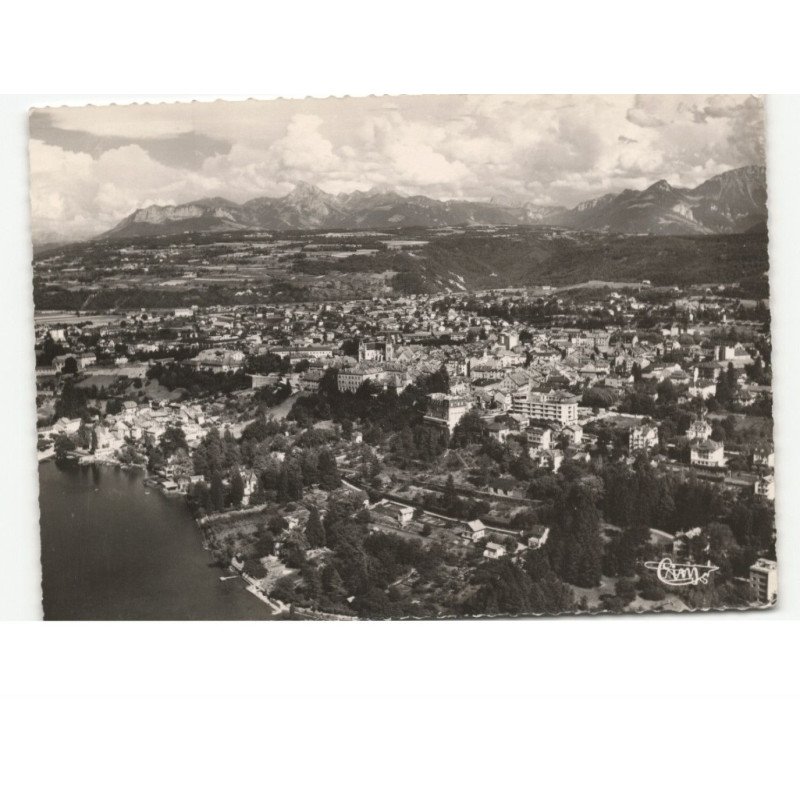 THONON-les-BAINS: prise du lac au fond, le plateau de larringes et la dent d'oche - très bon état