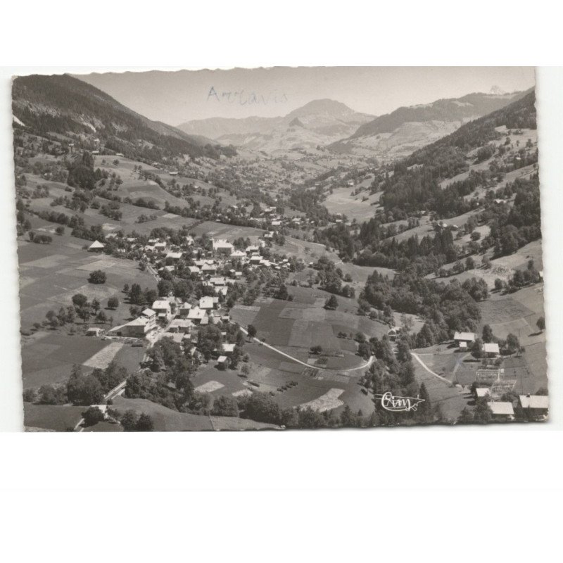 LES VILLARDS-sur-THONES: panorama sur la vallée des villards vue aérienne 10x15 - très bon état