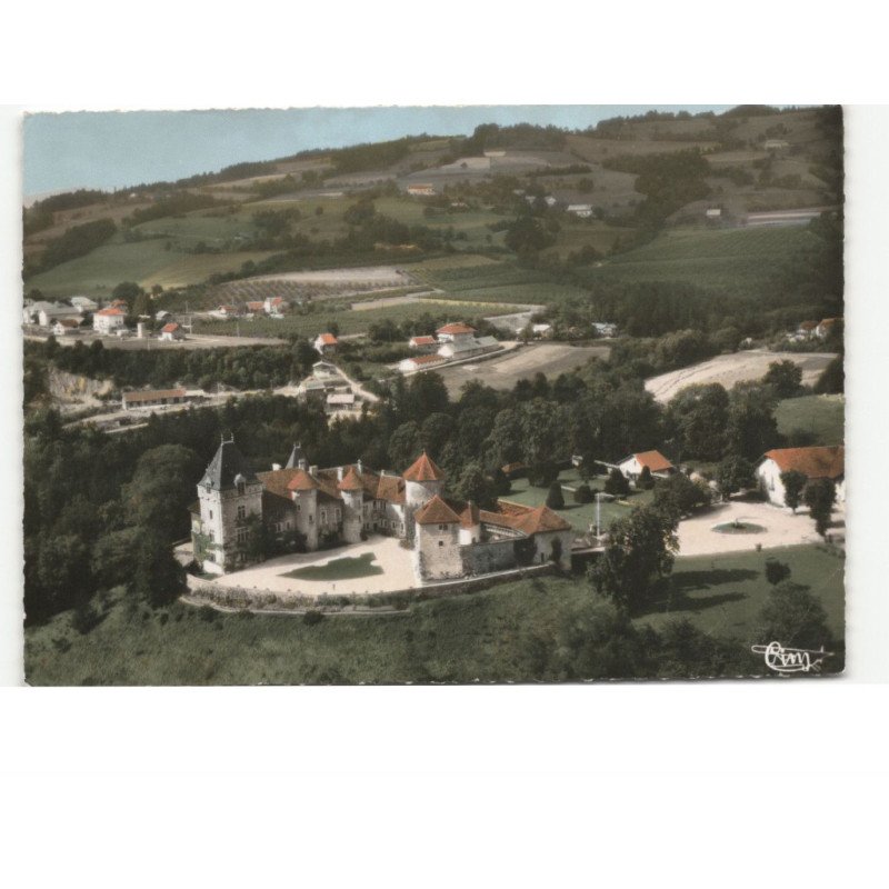 THORENS-GLIERES: le château vue aérienne 10x15 - très bon état