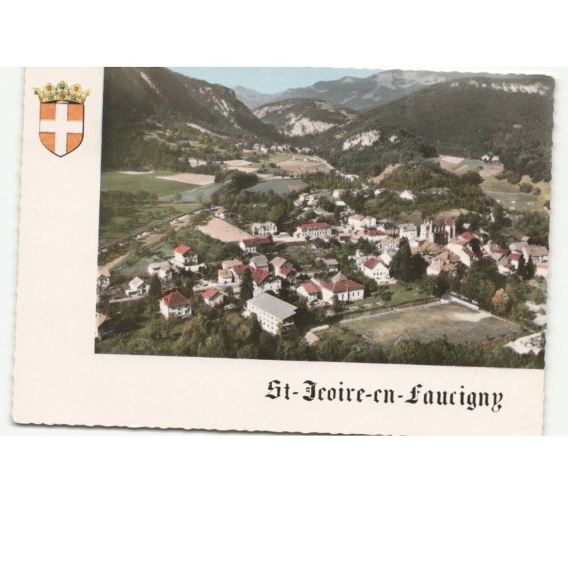SAINT-JEOIRE-en-FAUCIGNY: vue panoramique vue aérienne 10x15 - très bon état