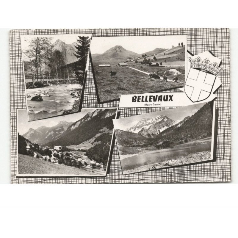 ABONDANCE: vue panoramique "la bichette" vue aérienne 10x15 - très bon état