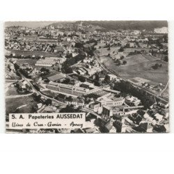 ANNECY: S.A. papeteries aussedat, usines de cran-gevrier vue aérienne 10x15 - très bon état