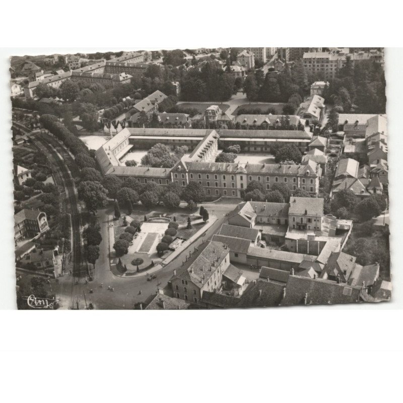 ANNECY: le lycée de jeunes filles et le square gallet vue aérienne 10x15 - très bon état