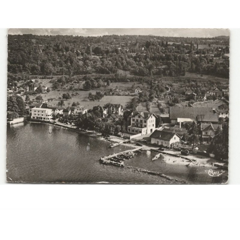 AMPHION-les-BAINS: séjour agréable, natation, tennis, pêche, lac léman vue aérienne 10x15 - état