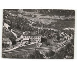 CHAMONIX: mer de glace, l'hôtel du montenvers vue aérienne 10x15 - très bon état