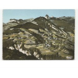 CHEVENOZ: vue générale, chaîne des memises et la dent d'oche vue aérienne 10x15 - très bon état