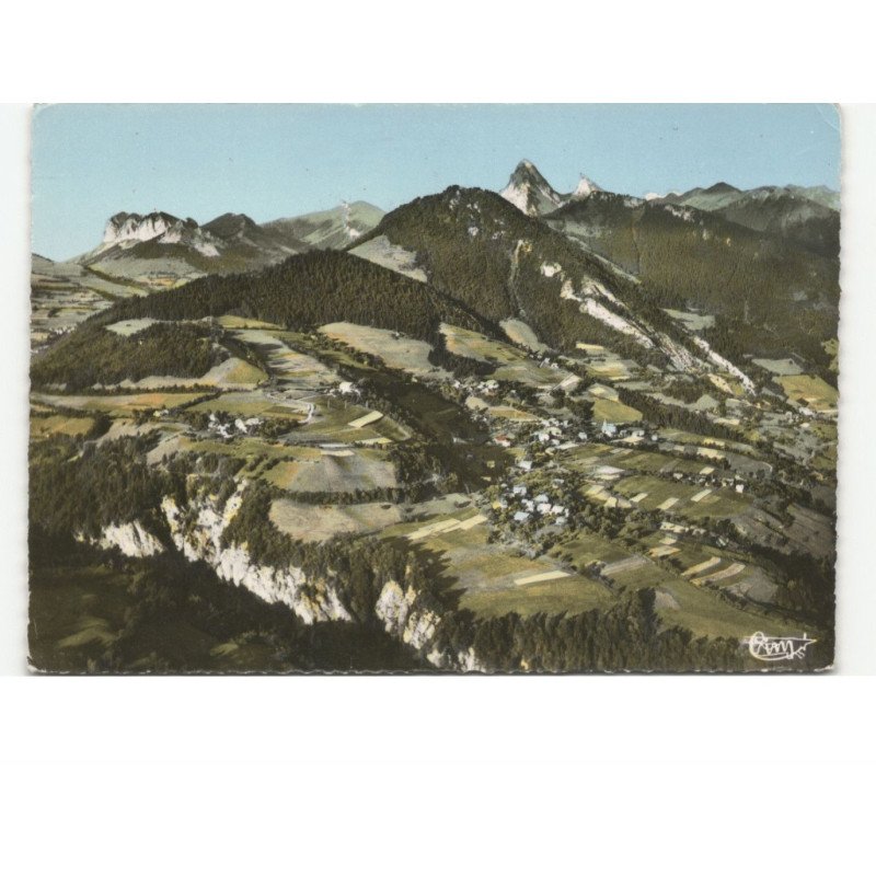 CHEVENOZ: vue générale, chaîne des memises et la dent d'oche vue aérienne 10x15 - très bon état