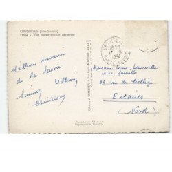 CRUSEILLES: vue panoramique vue aérienne 10x15 - très bon état