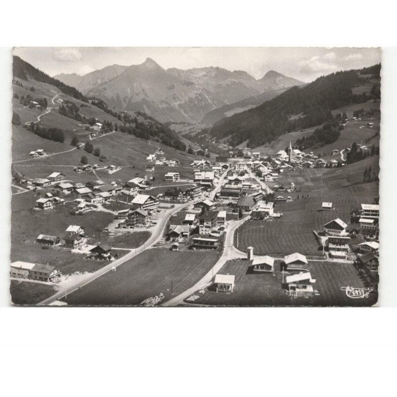LES GETS: vue générale, pointe de nantaux vue aérienne 10x15 - très bon état