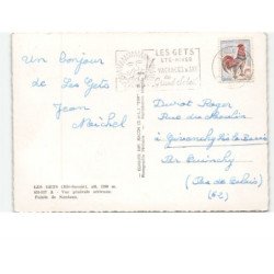 LES GETS: vue générale, pointe de nantaux vue aérienne 10x15 - très bon état