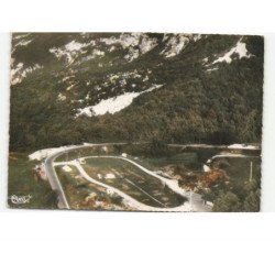 COLLONGES-sous-SALEVE: le terrain de camping vue aérienne 10x15 - très bon état