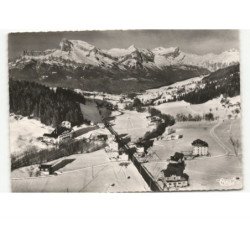 MEGEVE: chalet sainte-geneviève vue aérienne 10x15 - très bon état