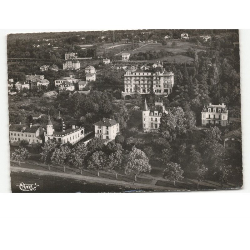 EVIAN-les-BAINS: hôtel du parc et la villas vue aérienne 10x15 - état
