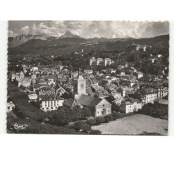EVIAN: au fond, le pic de memise et la dent d'oche vue aérienne 10x15 - très bon état