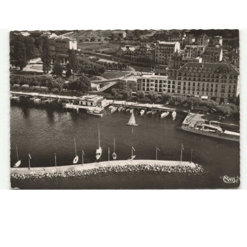 EVIAN: le port vue aérienne 10x15 - très bon état