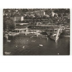 EVIAN: la plage vue aérienne 10x15 - très bon état
