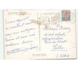 EVIAN-les-BAINS: vue panoramique vue aérienne 10x15 - état