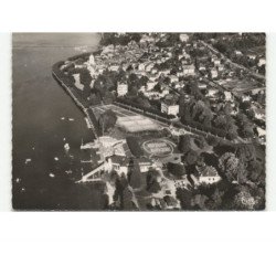 EVIAN-les-BAINS: la plage vue aérienne 10x15 - très bon état