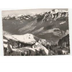 environs de LULLIN: la chapelle d'hermone et la dent d'oche vue aérienne 10x15 - très bon état