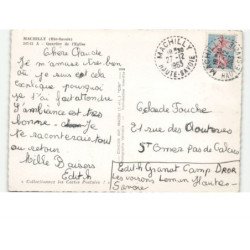MACHILLY: quartier de l'église vue aérienne 10x15 - très bon état