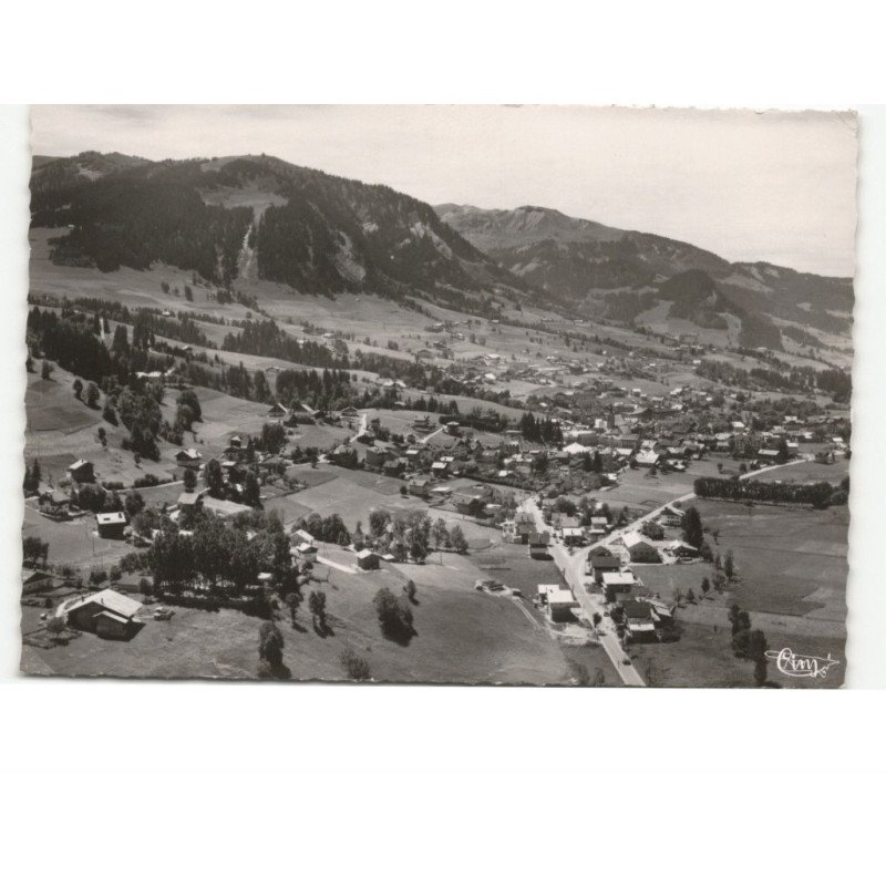 MEGEVE: vue panoramique vue aérienne 10x15 - très bon état