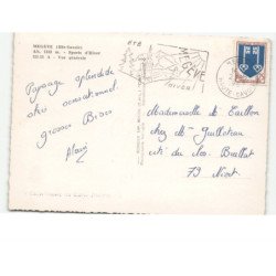 MEGEVE: sports d'hiver, vue générale vue aérienne 10x15 - état