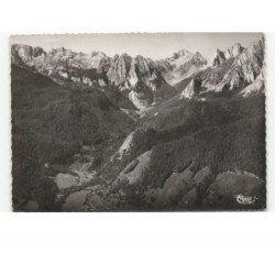 LESCUN: la vallée d'ansabe et les aiguilles d'ansabère vue aérienne 10x15 - très bon état