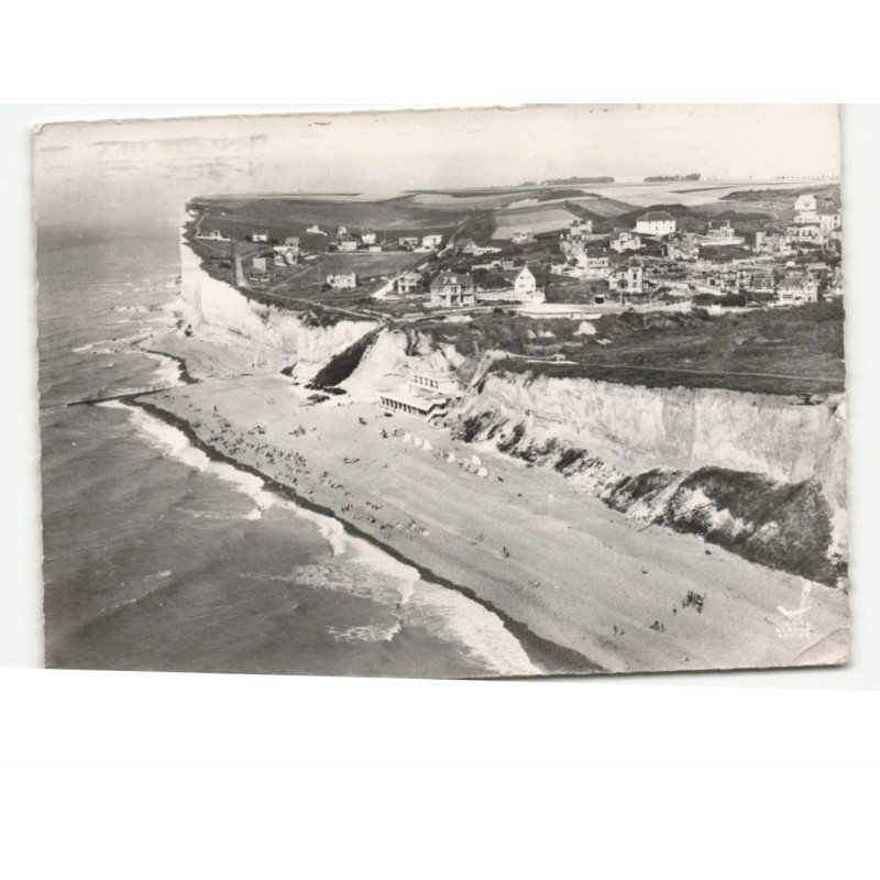 MESNIL-VAL: la plage vue aérienne 10x15 - très bon état