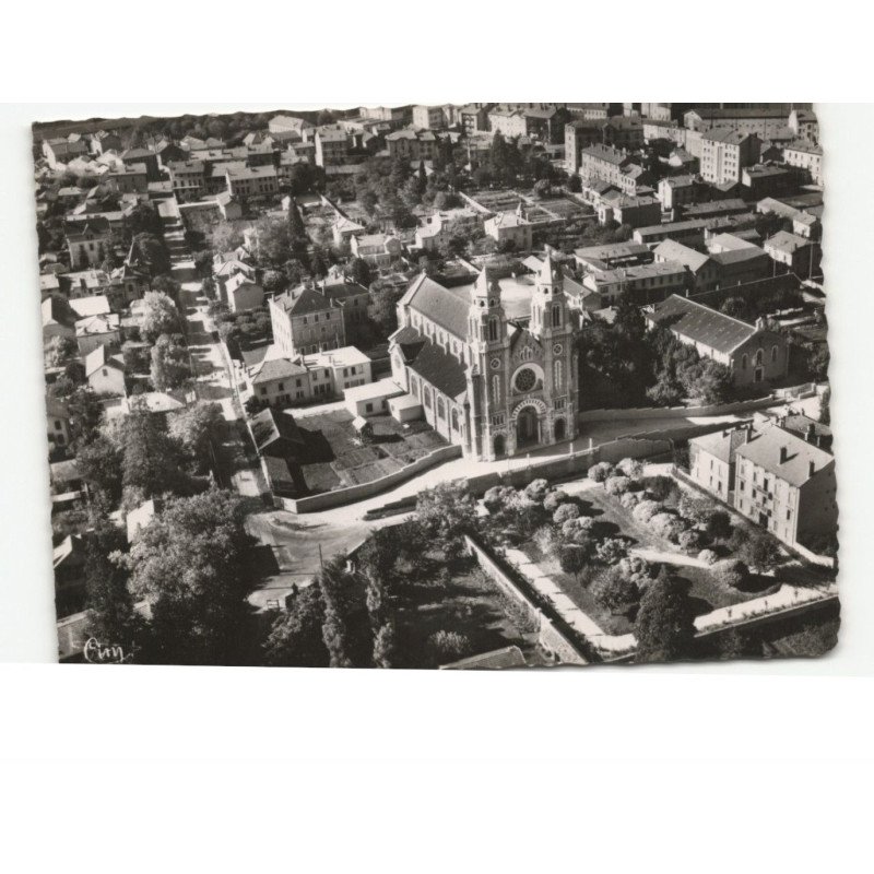 BOURG-en-BRESSE: église du sacré-coeur vue aérienne 10x15 - très bon état