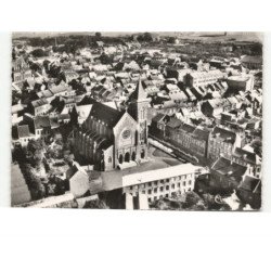 BOHAIN: l'église vue générale vue aérienne 10x15 - très bon état