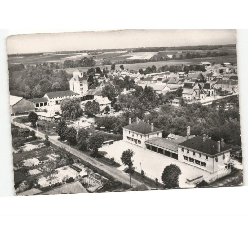 JUNIVILLE: les écoles et la coopérative agricole vue aérienne 10x15 - très bon état