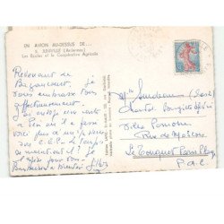 JUNIVILLE: les écoles et la coopérative agricole vue aérienne 10x15 - très bon état