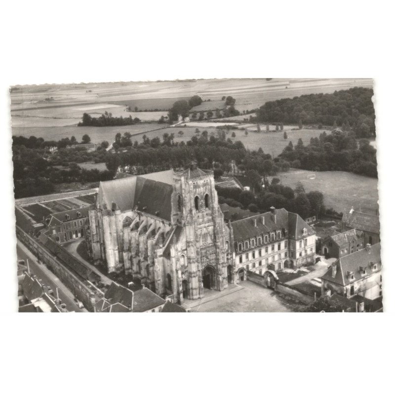 SAINT-RIQUIER: vue générale vue aérienne 10x15 - très bon etat