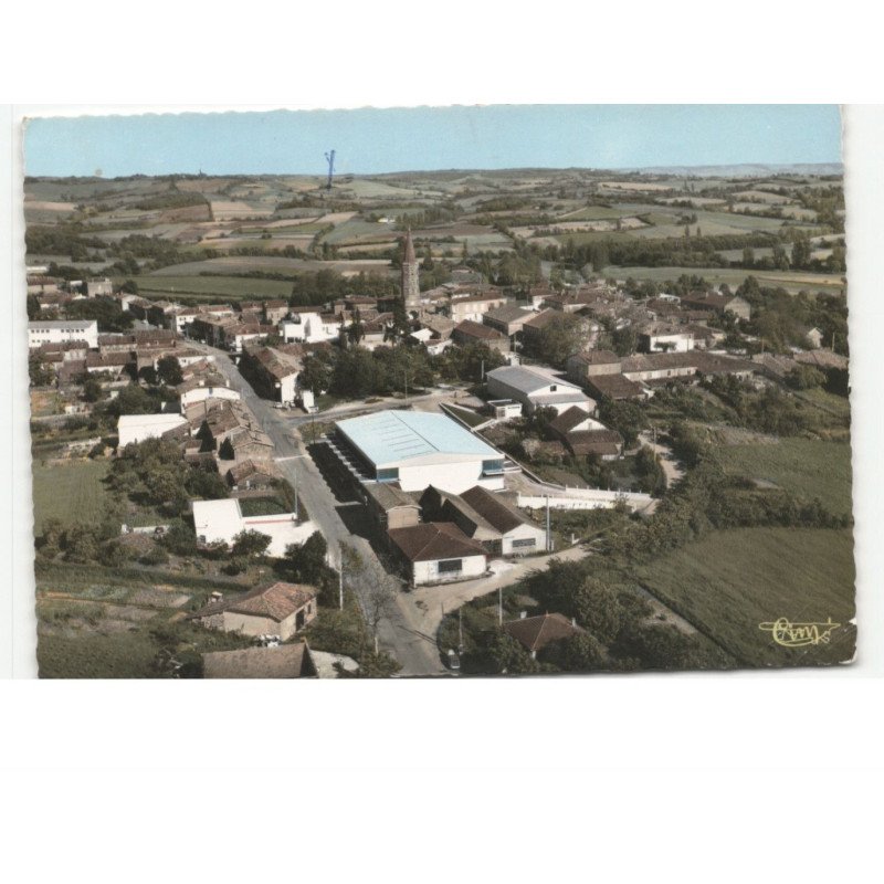 CADOURS: vue générale vue aérienne 10x15 - très bon état