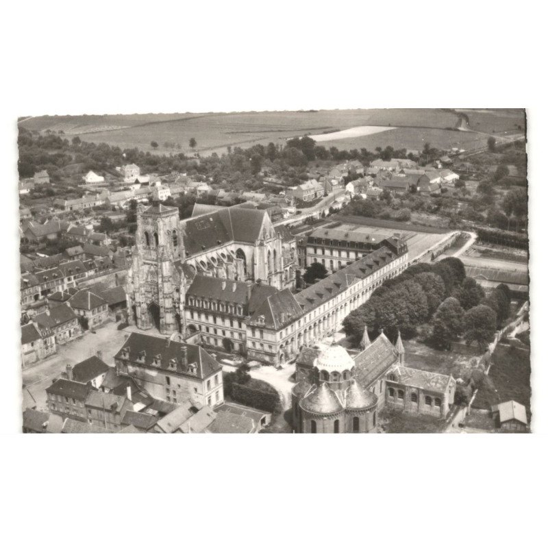 SAINT-RIQUIER: vue partielle vue aérienne 10x15 - très bon etat