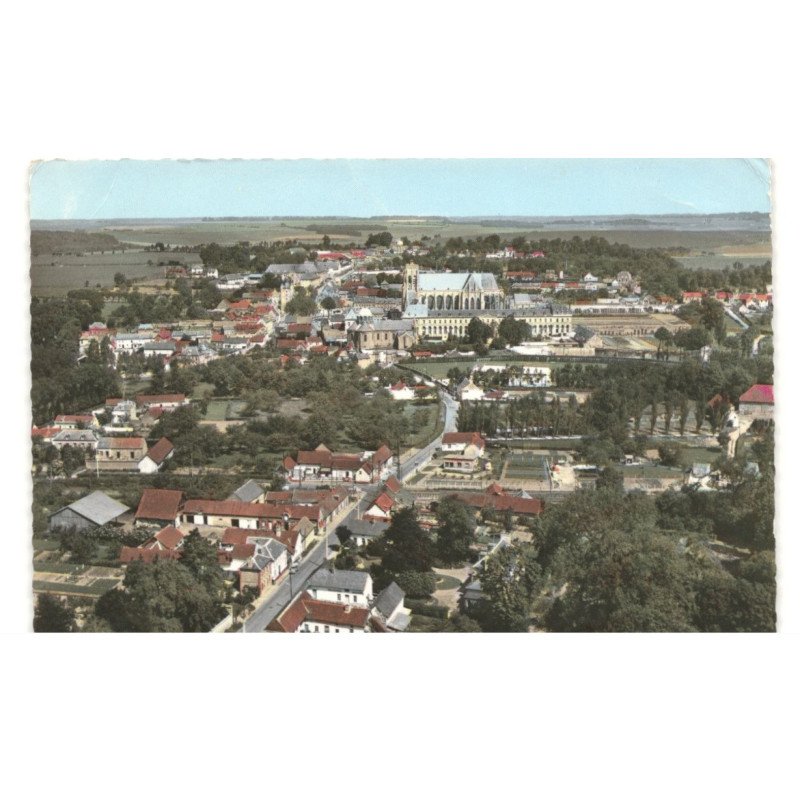 SAINT-RIQUIER: vue générale vue aérienne 10x15 - très bon etat