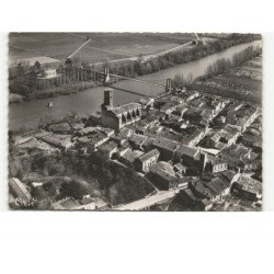 BUZET-sur-TARN: la ville et le tarn vue aérienne 10x15 - très bon état